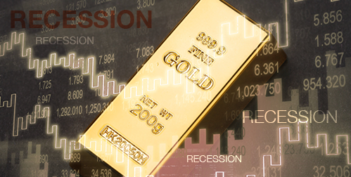 Gold Rises on Another Sign of Recession